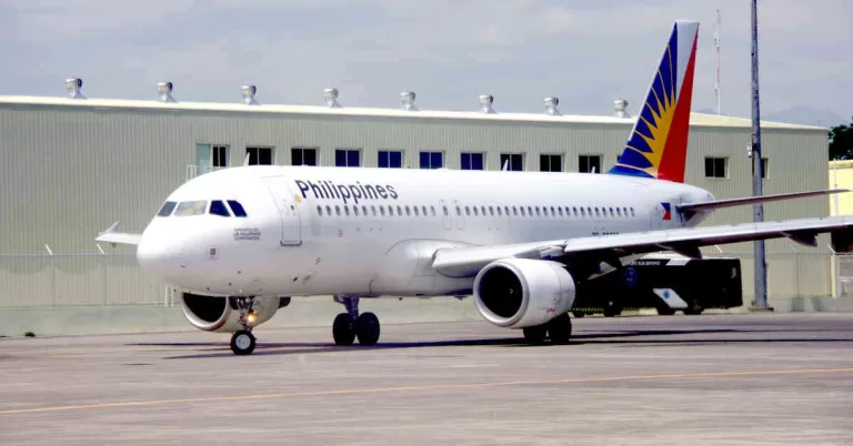 Philippine Airlines plane on the tarmac