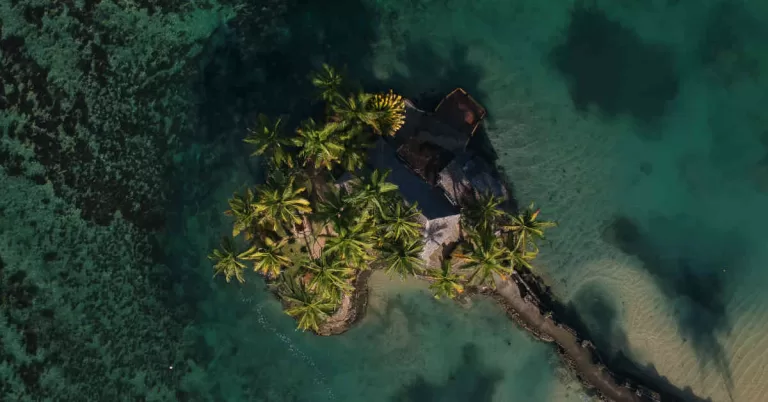 Overhead of the Wicked Walu at the Warwick Resort in Fiji