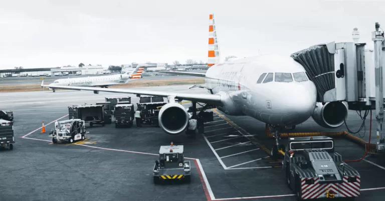American Airlines plane on the tarmac